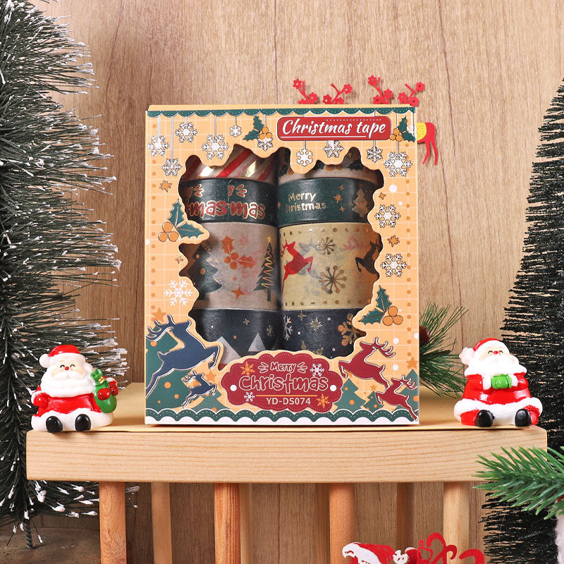 Wholesale Christmas Collection Hot Stamping and Paper Tape DIY Bookkeeping Tape